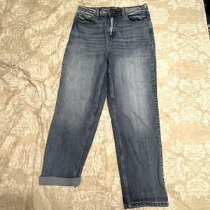 Cello high waisted cropped jeans.